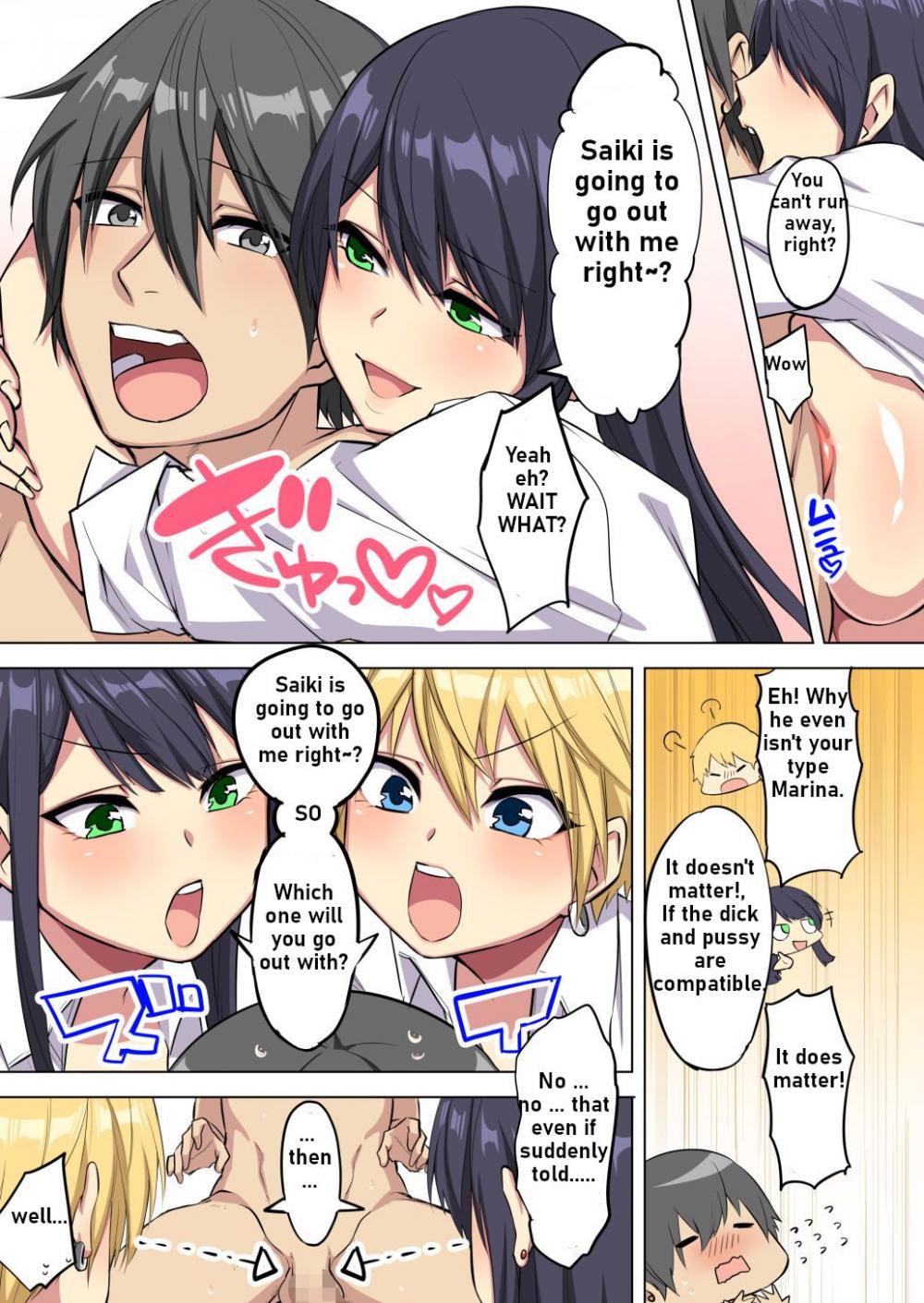 Hentai Manga Comic-My big is squeezed by huge breast bitch gals!!-Read-37